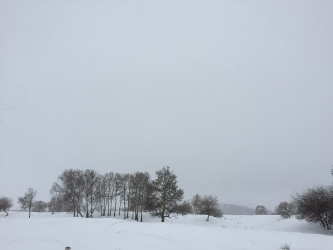 木兰围场雪景