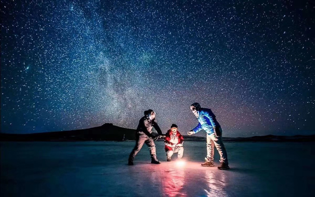 坝上星轨拍摄
